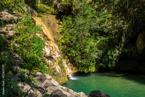 Waterfall in Ingenious Valley  Cuba