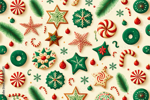 background with christmas balls