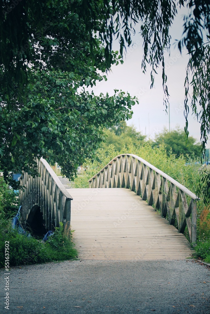 bridge in the park in Sweden