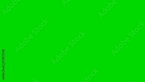 Unwrapping gift revealing a green screen - Stop Motion Animation - Red bow on a gold background. Chroma key