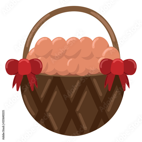 egg on a basket