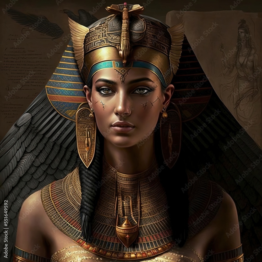 Ancient Egyptian Goddess Of Fertility And Motherhood Maat Fantasy Ancient Egypt Ai Stock