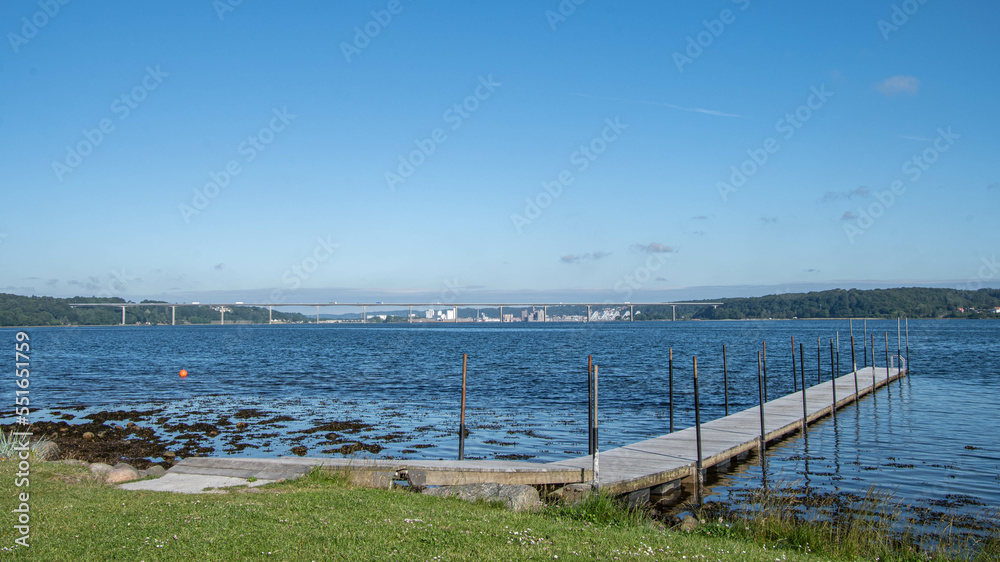 Bootssteg am Vejle Fjord