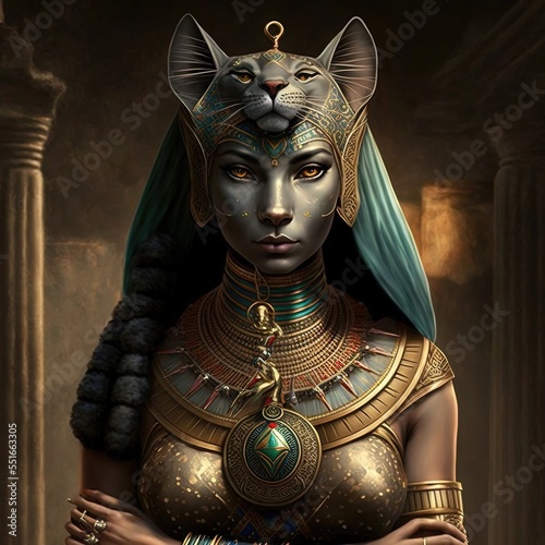 Ancient Egyptian goddess Ba...