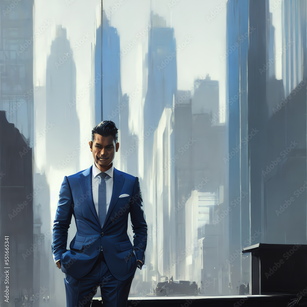 Beautiful painting of a businessman thinking.
Generative AI Beautiful painting of a businessman thinking.
Generative AI
