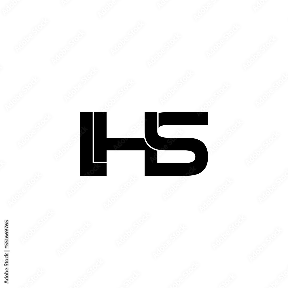 lhs letter initial monogram logo design lhs letter initial monogram logo design