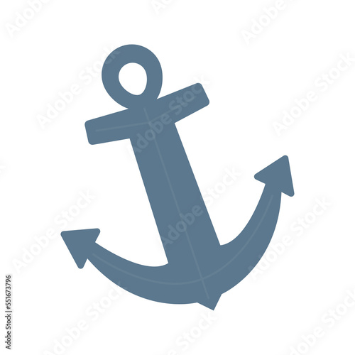 Anchor kid vector illustration isolated on transparent png