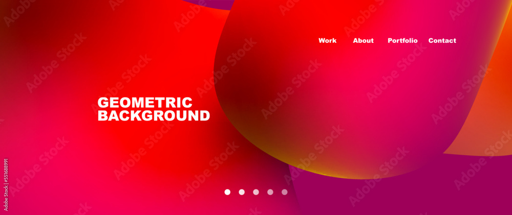 Liquid shapes with flowing gradient colors. Round elements and circles. Vector illustration for wallpaper, banner, background, leaflet, catalog, cover, flyer