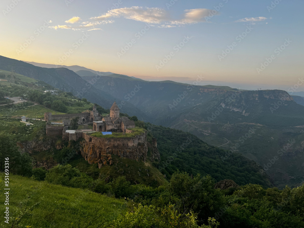 View over Tatev Monastery in Armenia