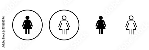 Female icon vector illustration. woman sign and symbol