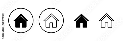 Home icon vector illustration. House sign and symbol © OLIVEIA