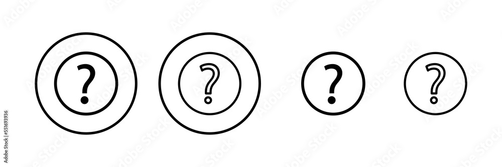 Question icon vector illustration. question mark sign and symbol Question icon vector illustration. question mark sign and symbol