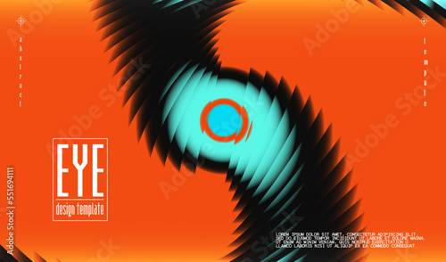 Abstract Futuristic background. Technological eye. Design template