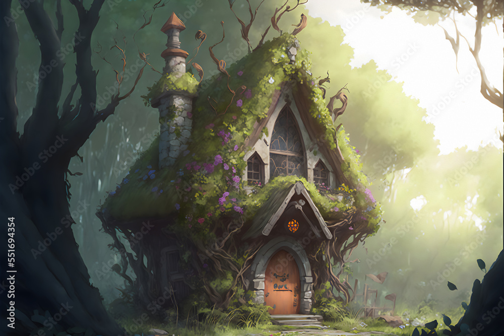 Beautiful Wooden Fantasy House