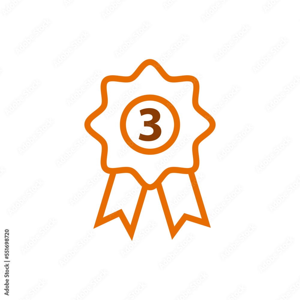 Ribbon icon vector logo design template Ribbon icon vector logo design template