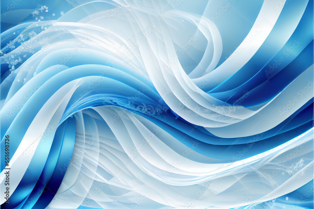 Fototapeta premium Gift Ribbon on Solid Background.Generative AI. 