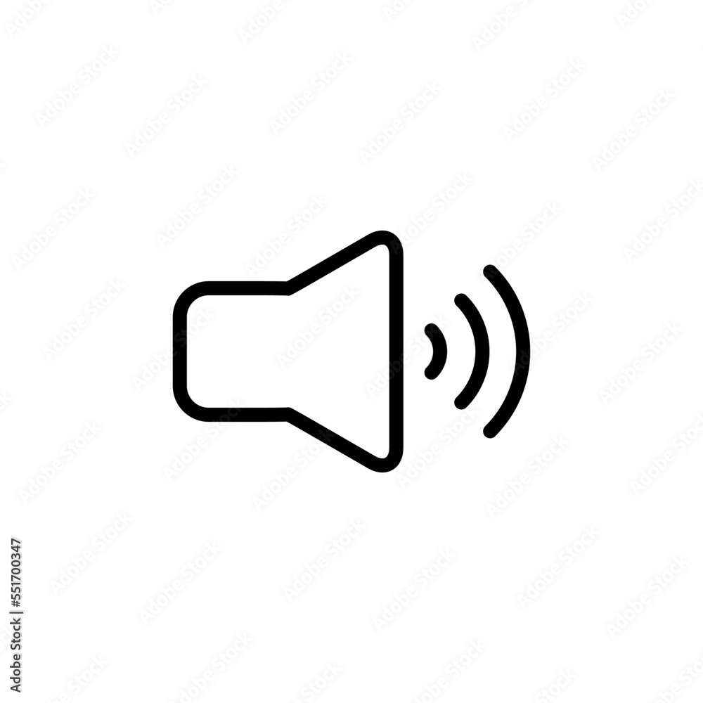 Speaker icon vector logo design template Speaker icon vector logo design template