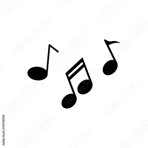 Music not icon vector logo design template