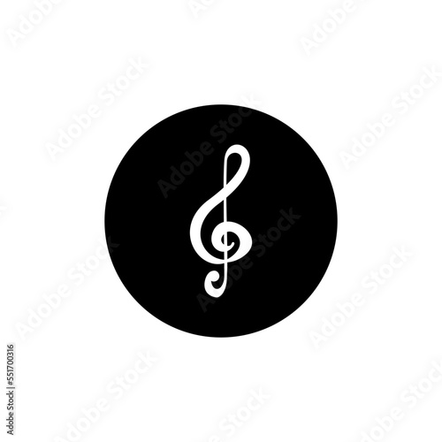Music not icon vector logo design template