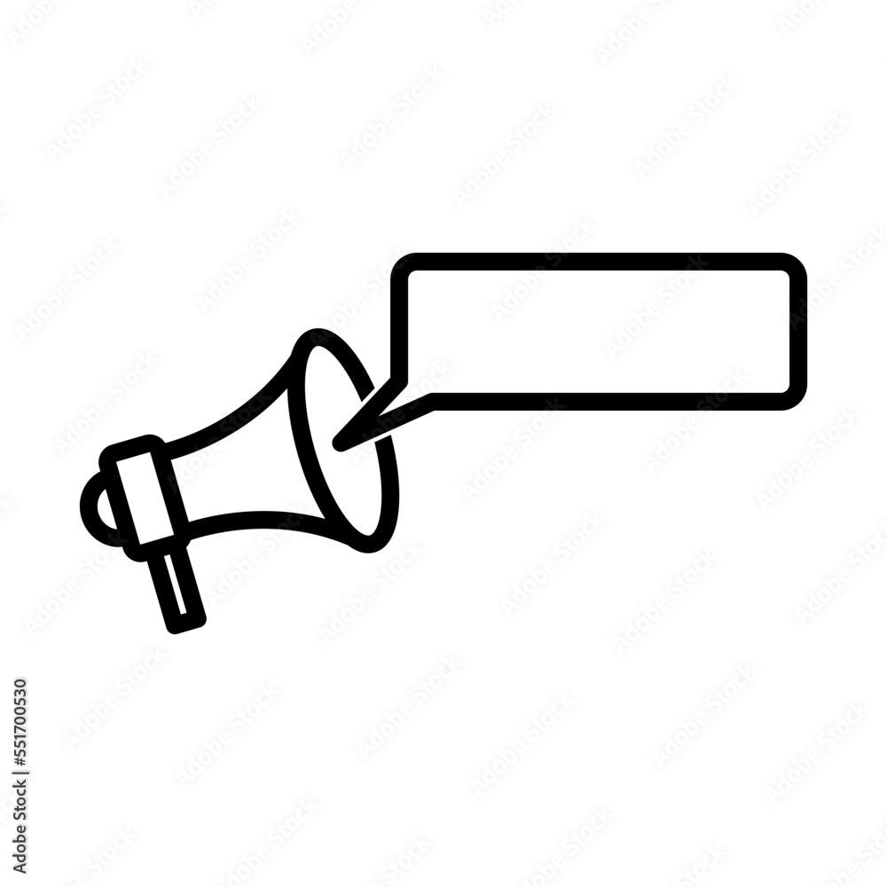 Megaphone icon vector logo design template Megaphone icon vector logo design template