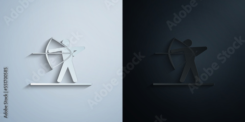 Sports paper icon with shadow vector illustration