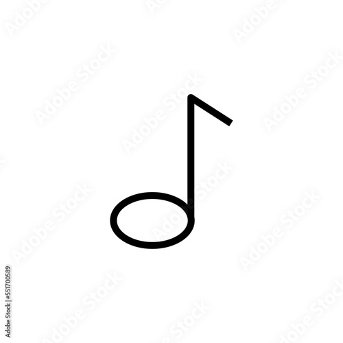 Music not icon vector logo design template