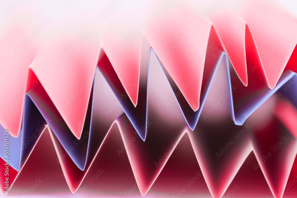 Beautiful paper geometric background in pink and blue colors.Wallpaper ...