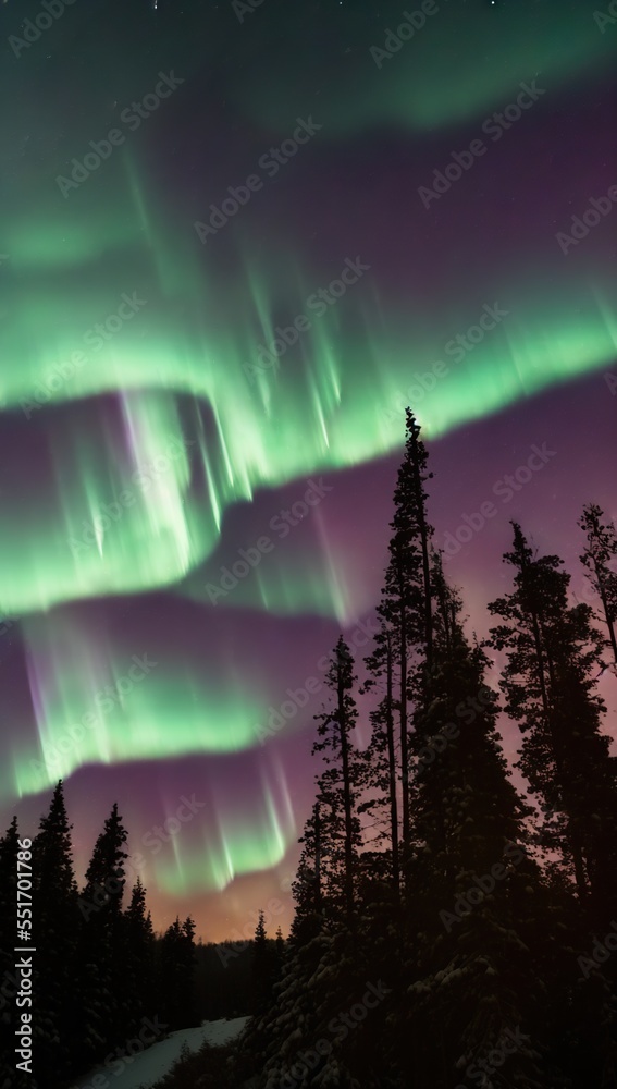 Fototapeta premium Northern lights