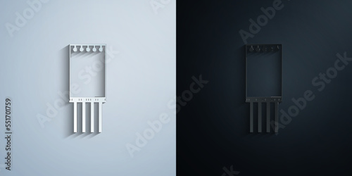 billboard paper icon with shadow vector illustration