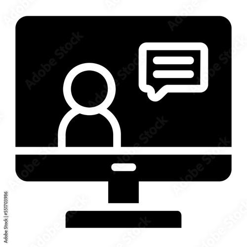 videocall glyph icon