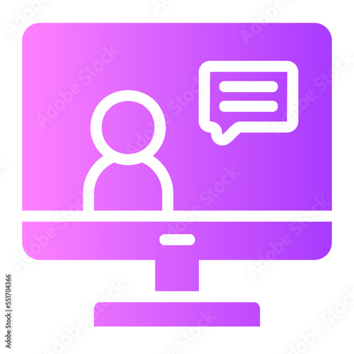 videocall gradient icon