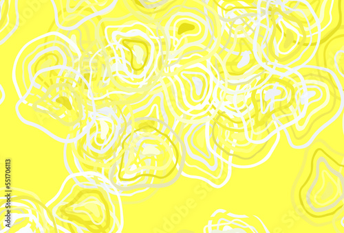 Light Yellow vector pattern with bent lines.