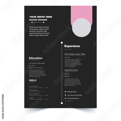 job creative resume design 2023