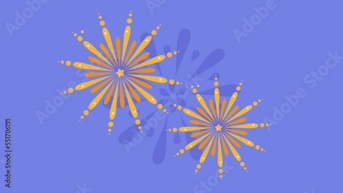 explosive fireworks splash celebration animation