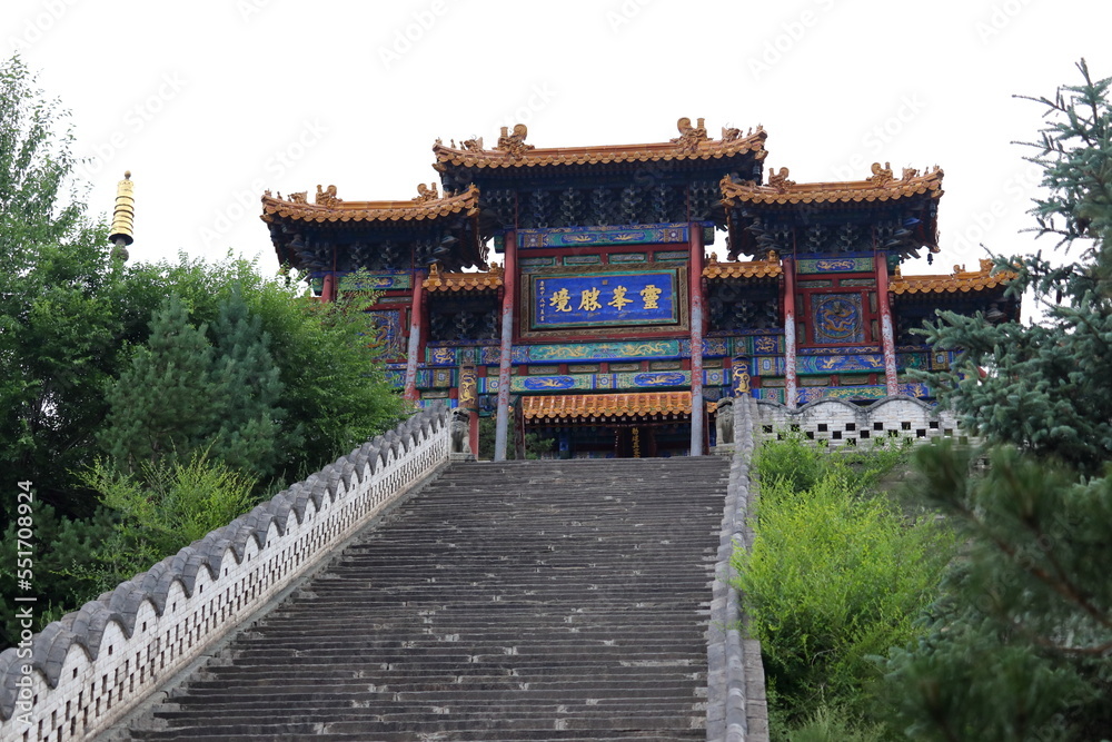 Fototapeta premium Shanxi Wutai Mountain, 2019, historical building