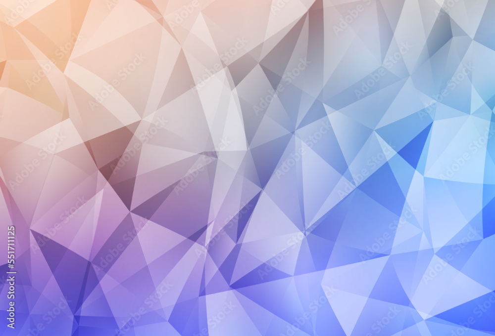 Light Blue, Yellow vector polygonal background. Light Blue, Yellow vector polygonal background.
