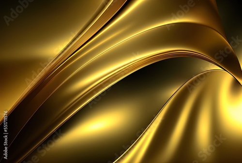 Background with a golden metallic texture. Generative AI