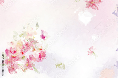 Beautiful elegant hand drawn floral illustration © yang