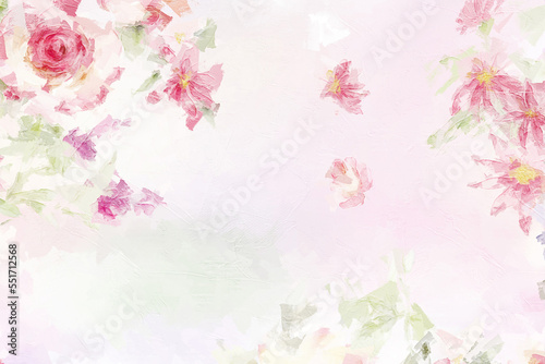 Fototapeta Naklejka Na Ścianę i Meble -  Beautiful elegant hand drawn floral illustration