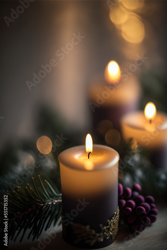 Christmas Candles in jars