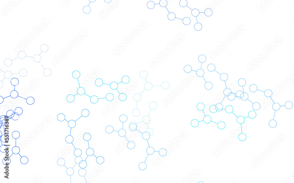 Light Green vector pattern with artificial intelligence network.