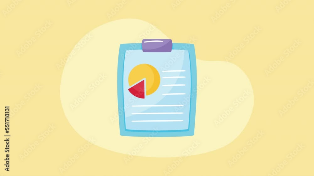 clipboard with document file animation clipboard with document file animation