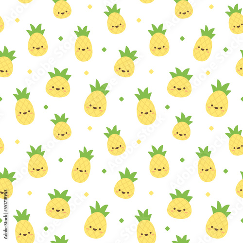 seamless pattern with pineapple