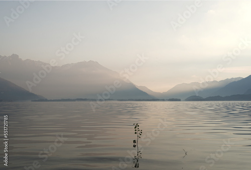 View of Como Lake. Domaso, Italy  photo