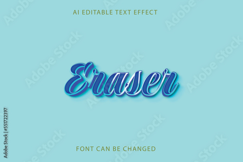 Eraser text effect