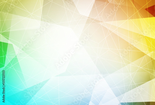 Light Blue, Yellow vector backdrop with lines, triangles.