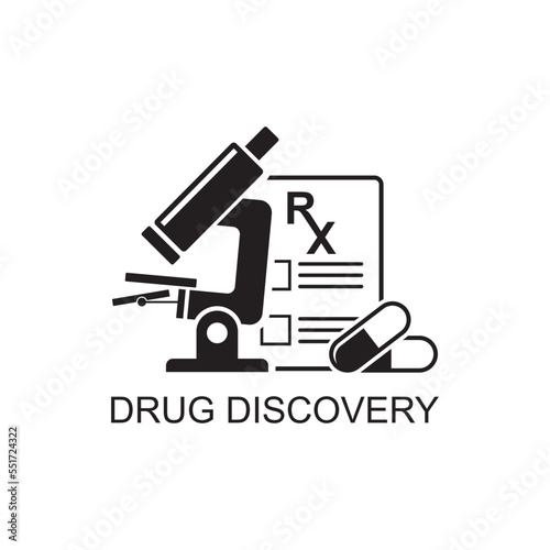 drug discovery icon , medical icon