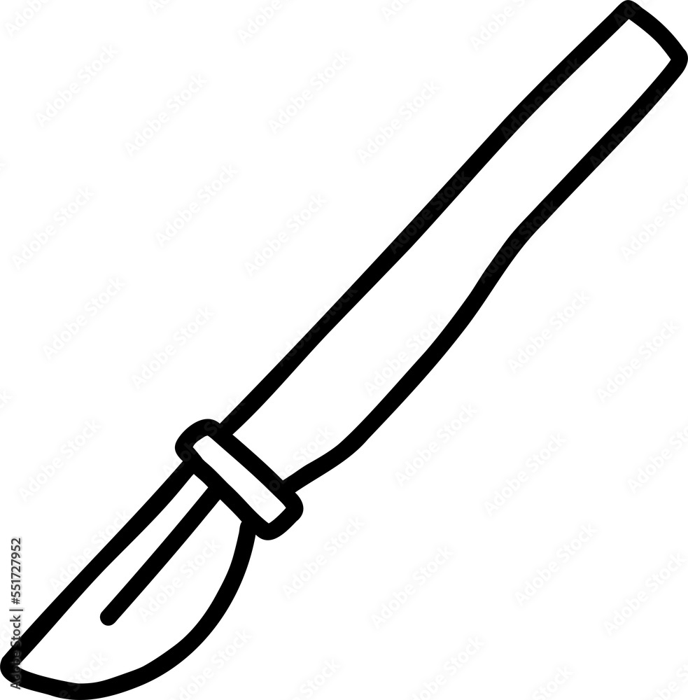 Hand Drawn scalpel for doctor illustration Hand Drawn scalpel for doctor illustration