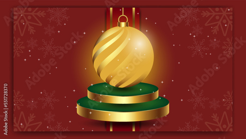 Christmas wallpaper with ornamented lanterns with snow stars background