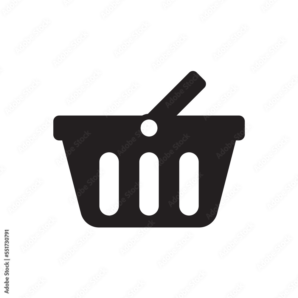 shopping basket bag icon design vector template shopping basket bag icon design vector template
